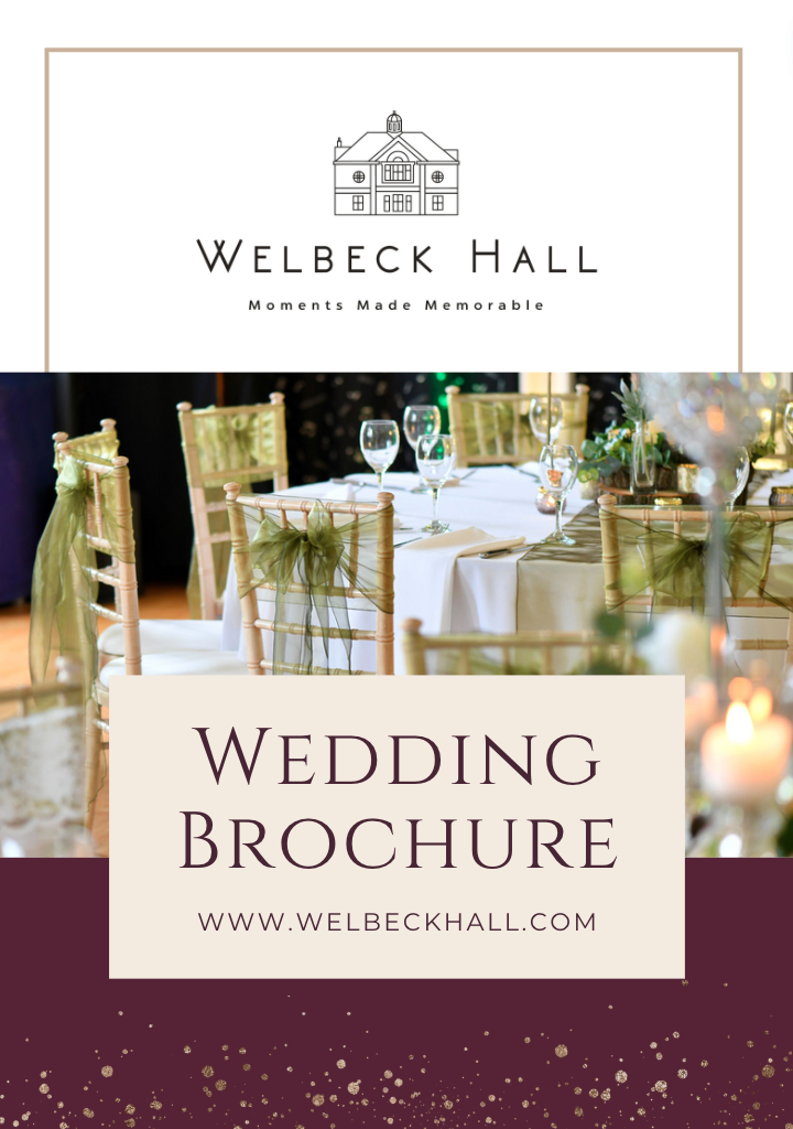 Welbeck Hall Nottinghamshire Wedding Venue Brochure front cover